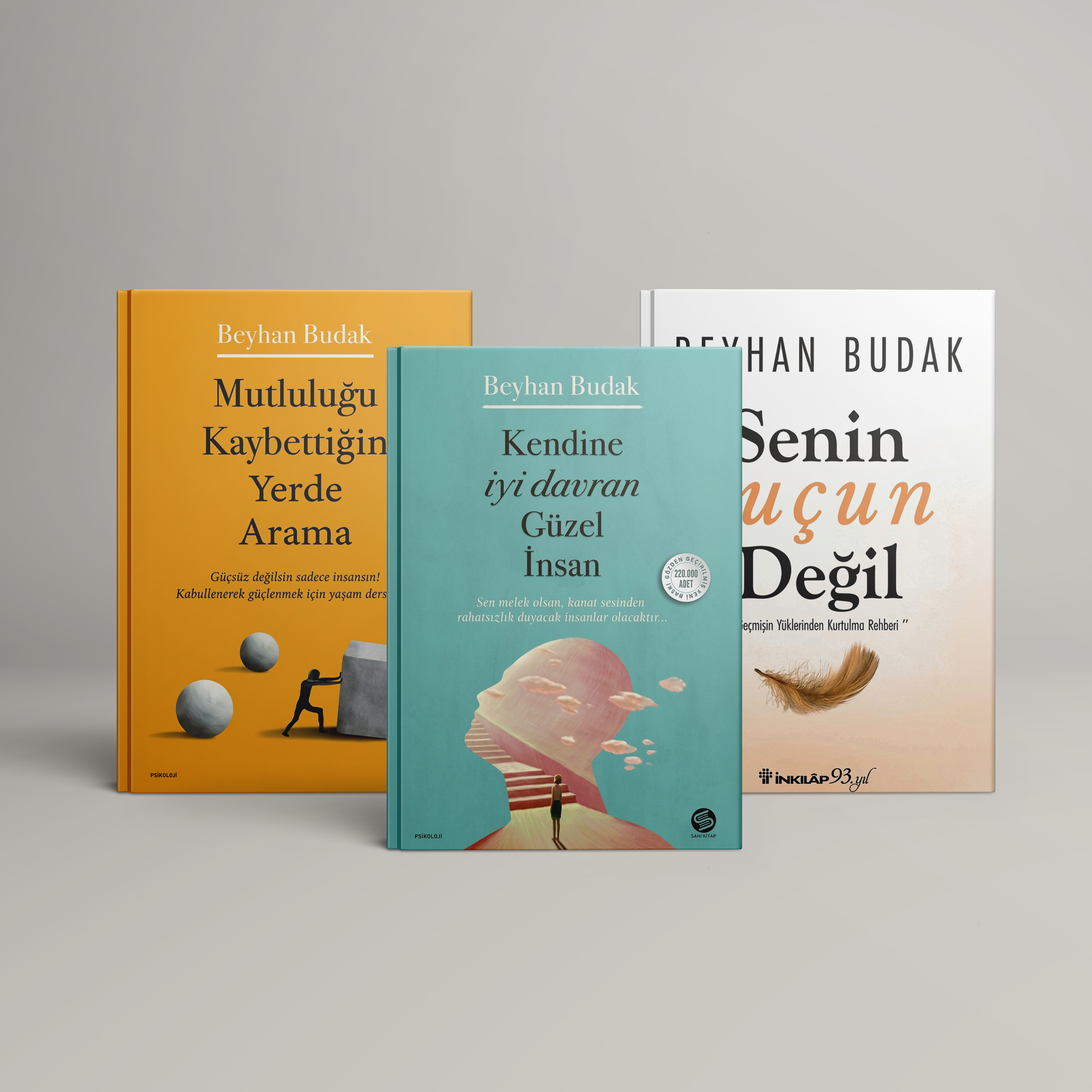 3'lü İmzalı Set: Kendine İyi Davran Güzel İnsan - Mutluluğu Kaybettiğin Yerde Arama ve Senin Suçun Değil